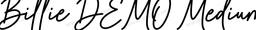 Billie DEMO Medium字体转换